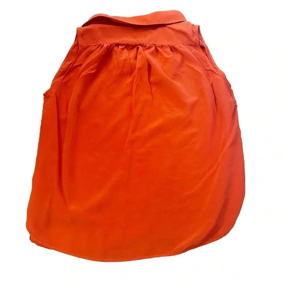 MAEVE• Silk Collared Sleeveless Blouse size medium - Picture 3 of 13